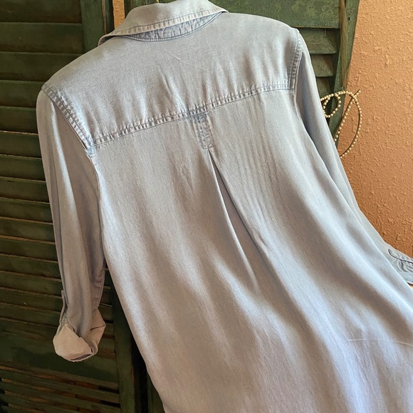 NWOT J.Jill Tencel Denim Dress, XS/S, Pale Blue - Picture 3 of 7